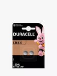 Duracell 1.5V Alkaline Button Battery, LR44 2 packs of 1 (2 Battery) bundle