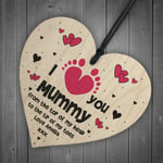 I Love You Mummy From Baby Daughter Son Heart Personalised Mothers Day Gift