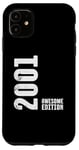 Coque pour iPhone 11 24 Years 24th Birthday Old Man Woman 2001