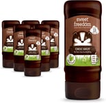 Choc Shot Hot Chocolate Syrup 320g - Sweet Freedom, Pack of 6, Rich Flavor