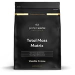 Protein Works - Total Mass Matrix Mass Gainer | High Calorie Protein Powder | Mass Building Protein Shake | Weight Gainer Protein Powder | 16 Servings | Vanilla Crème | 2kg