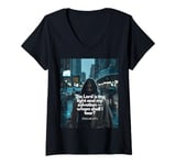 Womens The Lord is my light and my salvation, whom shall I fear? V-Neck T-Shirt