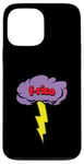 Coque pour iPhone 13 Pro Max Artiste local f-rico Lightning Bolt & Cloud à Los Angeles