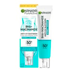 Garnier SkinActive - Fluide Anti-UV Matifiant et Anti-Imperfections Quotidien - SPF 50+ - Protège et Réduit les Imperfections - Enrichi en BHA et Niacinamide - Pour Peaux à Tendance Acnéique - 40 ml