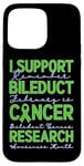 Coque pour iPhone 15 Pro Max Je Soutiens La Recherche Sur Le Cancer Des Canaux Biliaires