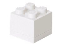 LEGO Mini Box 4 - Matförvaringsbehållare - kub - vit