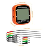 Smart Meat Thermometer Digital Wireless With Dual Probes Read Foo 1 GB