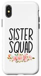 Coque pour iPhone X/XS Tenues assorties Big Sister Little Sister Squad