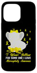 Coque pour iPhone 14 Pro Max Sensibilisation à la microcéphalie I Wear Yellow Ribbon Elephant