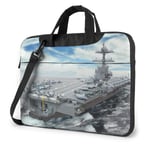 Laptop Shoulder Bag Carrying Laptop Case Aircraft Carrier Computer Sleeve Cover with Handle, Business Briefcase Protective Bag