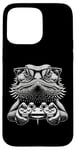 Coque pour iPhone 15 Pro Max Lunettes Nerdy Dragon Barbu Amusant Gamer