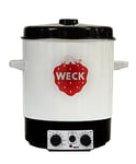 WECK Stérilisateur électrique WAT 15 (Stérilisateur en émail, distributeur d'eau chaude, cuiseur à vin chaud, thermostat, minuterie, 29 litres) 6830