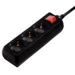 Hama 6 Surge Protector Black 3 Ac