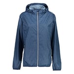 CMP - Veste femme avec capuche anti-pluie, Bleu, XS