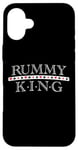 Coque pour iPhone 16 Plus Lecteur de cartes Rummy King Gin Rummy Graphic