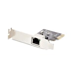 StarTech.com Carte Réseau PCIe Gigabit à 1 Port, Carte Réseau Profil Bas, Carte LAN PCIe 10/100/1000Mbps, Realtek RTL8111H