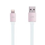 Just Mobile Kabel AluCable Flat USB-A/Lightning 1.2m Roseguld