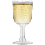 Verre à Vin en Plastique Transparent Recyclable - Gobelet Incassable Gobelets Jetables et RéUtilisables pour Champagne, Dessert 12Pcs