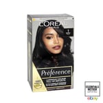 L'Oreal Paris Preference Permanent Hair Colour 1 Napoli Black