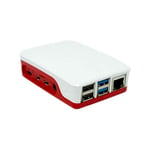 Raspberry Pi® Boîtier pour ordinateur monocarte convient pour: Raspberry Pi® 4 B rouge, blanc Q405642