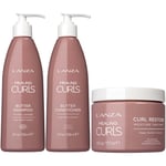 Lanza Healing Curls Bundle Shmpoo 236 ml & Conditioner 236 ml & Treatm