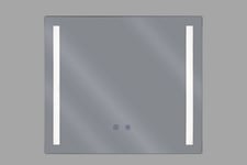 Kendram Speil LED 60x70 cm - Transparent Baderomsspeil Gjennomsiktig