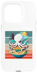 iPhone 15 Pro Octopus Ramen Japanese food pagoda playful cute Sea bowl Case