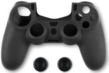 Spartan Gear - Controller Silicon Skin Cover And Thumb Grips (compatible With Playstation 4) (colour: Black)