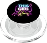 This Girl Glows For Kids Tie Dye Bright Colors 80's and 90's PopSockets PopGrip for MagSafe