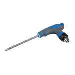 T  Handle Silverline Ratchet Screwdriver 160mm  5mm Slotted PZ2 604934