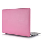 Convient pour Housse de protection pour ordinateur portable Apple Housse de protection pour macbook Housse de protection pour ordinateur 14 pouces Housse en cuir PU - motif litchi rose - creux NewPro13 (1706/1708/1989/2159/2251/2289/233