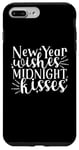 Coque pour iPhone 7 Plus/8 Plus New Year Wishes Midnight Kisses - Design de fête du Nouvel An