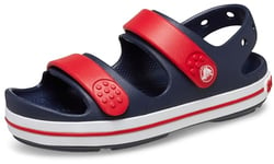 Crocs Unisex Kids Crocband Cruiser Sandal T, Navy Varsity Red , 9 UK Child