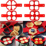 2017 Perfect Breakfast Maker Non Stick Pancake Pan Flip Egg Omel Heart Shape