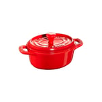 STAUB Staub oval minigryta 0,2 l röd