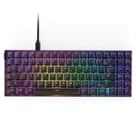 NZXT Function 2 MiniTKL - Clavier de Jeu Optique Compact sans Touches - Taux d'interrogation de 8K - Commutateurs optiques linéaires - Actionnement Ajustable - Touches PBT à Deux Coups - RGB - Blanc