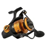 PENN Spinfisher VII Spinning Reel, Fishing Reel, Sea Fishing Reel With IPX5 Sealing That Protects Against Saltwater Ingression, Caters for different Species, Unisex, Black Gold, 2500