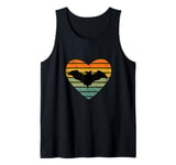 I Love Flying Fox Bat Fan Retro Bat Tank Top