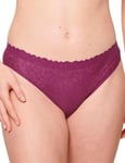 Sloggi Women's Zero Feel Lace 2.0 Brazil Panty Underwear, Wine, XS