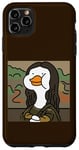 Coque pour iPhone 11 Pro Max Portrait drôle de canard Lisa, canard hilarant Mona Lisa Art Humour