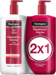 Neutrogena, Crema Hidratante Corporal Reparación Intensa, Fórmula Noruega, Para pieles muy secas con una hidratación intensa, Con Glicerina, Desarrollado con dermatólogos, Pack de 2 x 750 ml