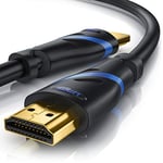 CSL - 8k HDMI Cable 2.1 3 m Metre - 8K @ 60Hz / 120Hz - 4K @ 240Hz - 48 Gbit/s - HDMI 2.1 2.0a 2.0b - 3D - High Speed Ethernet - HDTV - UHD II - Dynamic HDR-10+ - eARC - Variable Refresh Rate VRR