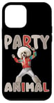 Coque pour iPhone 12 mini Party Animal Caniche Groovy Célébration Vibes Danse