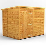 Power Garden Shed 86PPW Golden Brown 8x6