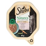 Sheba Nature's Collection en Sauce, Nourriture pour Chat au Saumon et aux Petits Pois, 85 g - 22 bacs