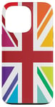 iPhone 13 Pro Rainbow Colors, United Kingdom The Union Jack Flag Case