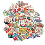 Autocollant Italie drapeau Italie voyage Venise stickers Rome Colisee Rome decoration Italie Milan Italia gommettes autocollantes autocollant valise autocollant voyage stickers