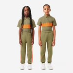 Lacoste Pantalon de survêtement molleton Taille 10 ans Vert Kaki/orange