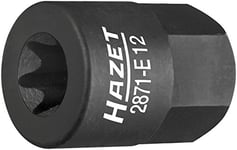 HAZET 2871-E12 17 mm Hexagon E 20 Turbocharger/Manifold Torx Profile Socket - Multi-Colour