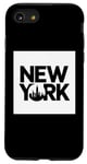 Coque pour iPhone SE (2020) / 7 / 8 NEW YORK, ville de la liberté aux USA, statue, top design,